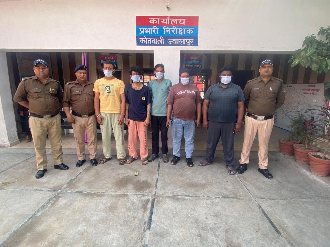 हरिद्वार पुलिस ने किया 05 व्यक्तियों के विरुद्ध शांति भंग के तहत की गई कार्यवाई