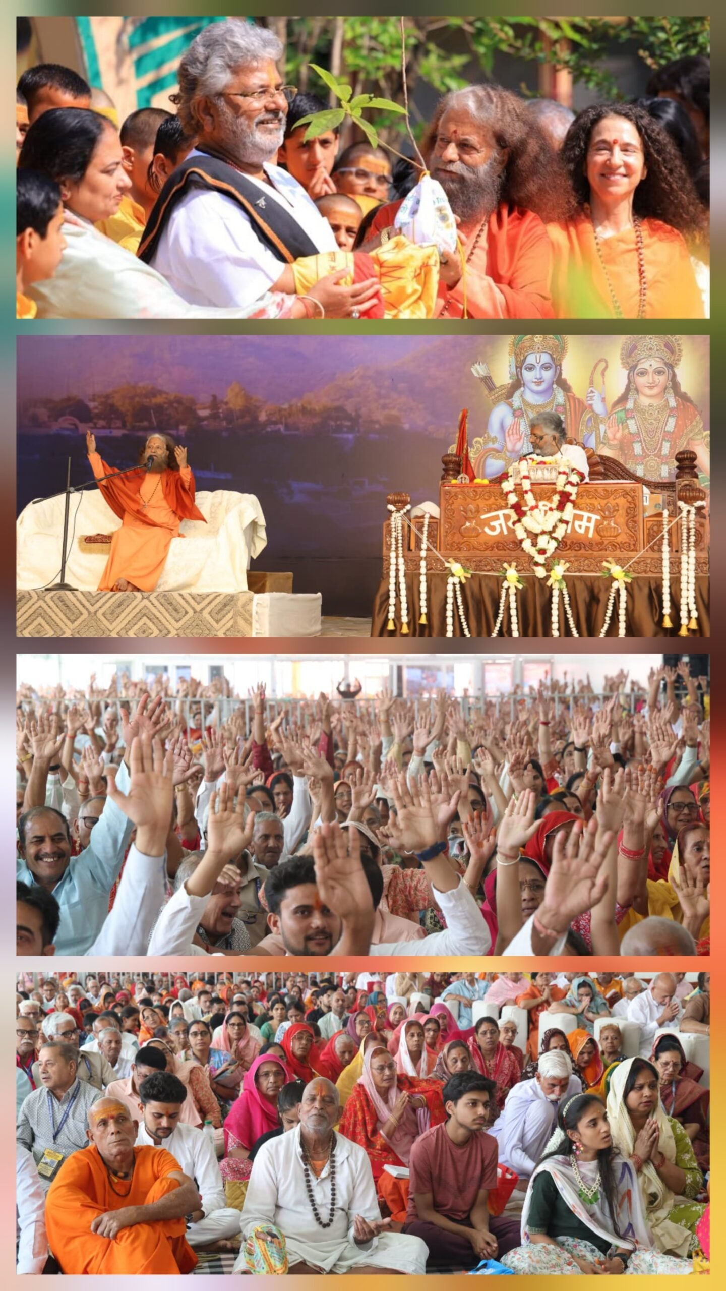 परमार्थ निकेतन में आयोजित पर्यावरण समर्पित मासिक श्रीराम कथा में पूज्य स्वामी जी ने पौधा रोपण का संरक्षण का कराया संकल्प